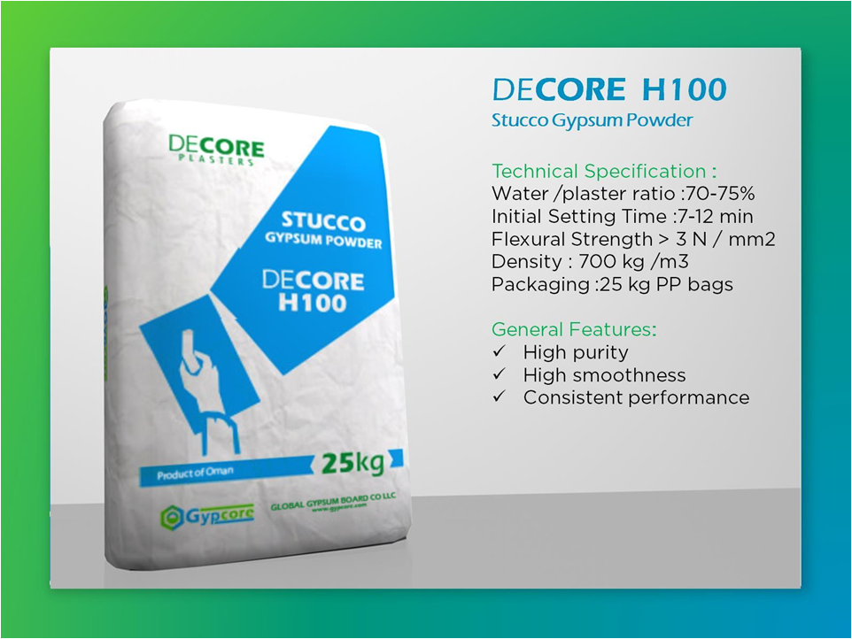 Decore Plaster - H100 - 25Kg